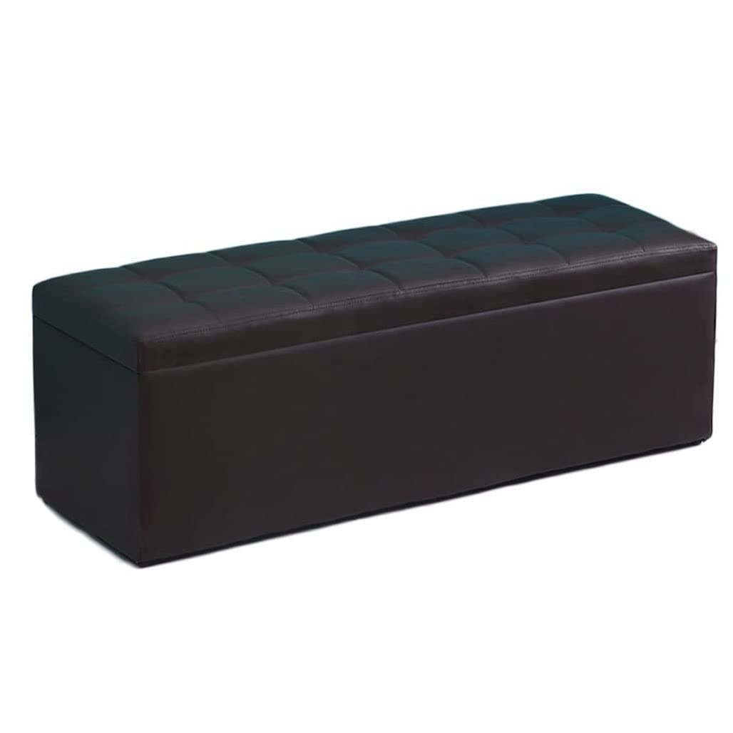 Tabouret de salle d'essayage rectangulaire avec boîte pliante assise