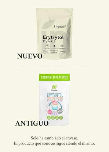 Miniatura 3 de Eritritol 1 Kg Edulcorante 100 Natural Vegano Edulcorante Granulado Alternativa Al Azúcar Apto Para Diabéticos El Empaque Puede Variar