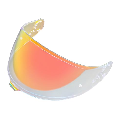 ヘルメットバイザー、 GT-Air 3 フェイスシールド SHOEI CNS-1C GT-Air 3 ヘルメットバイザーレンズ Visiere Moto 交換用 耐久性アクセサリー 防風 UVカット(Clear Red)