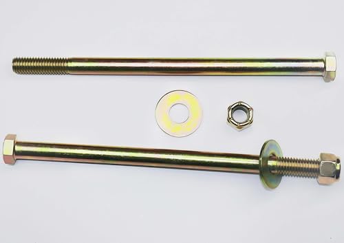 Image of 1 /2 inch x 9 inch Hex Head Bolt by Color Galvanization with Nylon Lock nut and Large Size Washer Assortment Kit,Alloy Steel,Grade 5.(4pcs Pack)