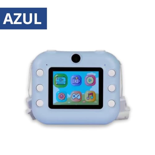 Camera De Impressão Instatânea Fotográfica Digital Full hd Click Zoop Infantil (AZUL)