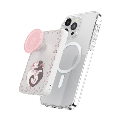 Image of PopSockets PowerPack for MagSafe, Magnetic Power Bank, Portable Phone Charger, Cat - Cat Lovers Power