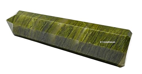 Image of Crystal Heaven Vesuvianite Crystal Tower Obelisk Point For Chakra, Healing And Balancing - Aaa Grade Original Certified Gemstone Agate For Reiki Meditation Yoga Spiritual (3-4 Inches)