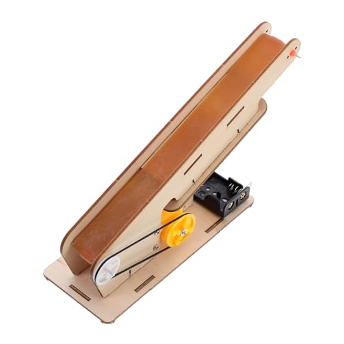 Holibanna Nastro Trasportatore Elettrico Esperimenti Scientifici Per Kit Di Scienze Elettriche Giocattoli Scientifici Per Khaki Di Legno