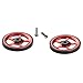 Aluminum Folding for Bike Wheel for – 60mm Sealed Bearing Lightweight Replacement Wheel with for CNC-Cut Alloy, 2-Pack (6mm Shaft, 22g Each)(red)