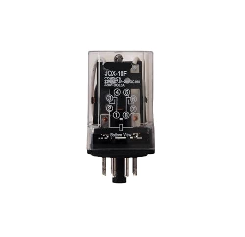 Relé intermedio JQX-10F 2Z de 8 pines redondos y alta potencia AC220V para control eléctrico