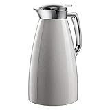 Emsa F4140100 Plaza Isolierkanne | 1 Liter | Aroma Diamond | Quick-Tip-Verschluss | silber