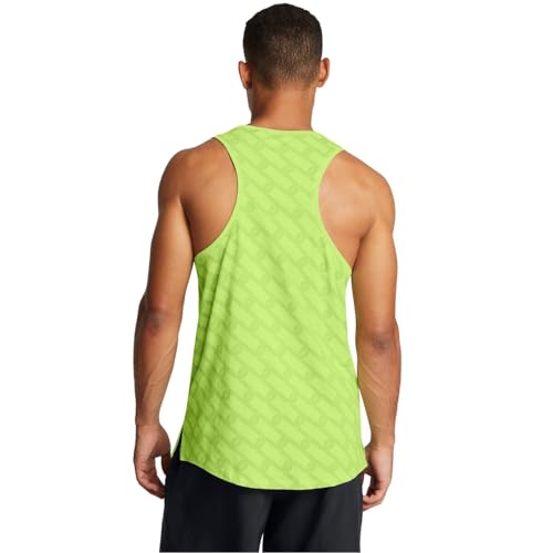 Under Armour 1386619-304-LG UA Run Anywhere Singlet Morph Green LG4