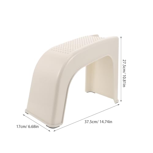 Repose-pieds plastique manucure professionnelle blanc pour esthéticienne