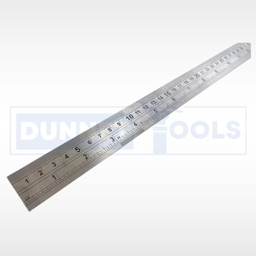 Garden Mile 60cm Steel Ruler Measuring Marking Tool Metal Industrial Hand Tool Precision Rule DIY Home Indoor Outdoor Professional Use Measure - Image 5