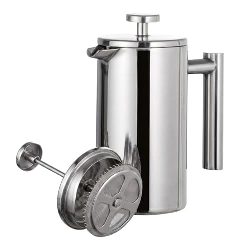 �R�[�q�[���[�J�[ 350ml/800ml/1000ml �X�e�����X�|��d�ǒf�M �t�����`�v���X �R�[�q�[�|�b�g �ƒ�p �I�t�B�X�p �R�[�q�[���o ��������ɂ��g�p�\ (1000ML,A)