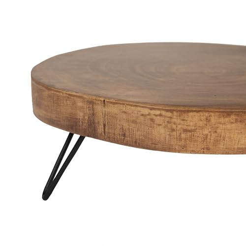 Creative Co-Op Decorative Paulownia Wood Pedestal, Dark Brown by Creative Co-Op - Image 7