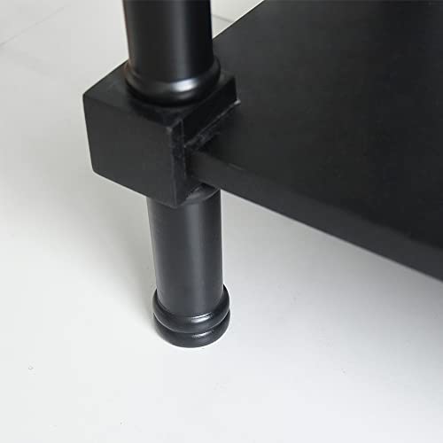 Hlxzn Console Table For Entryway, 60 Inch Sofa Table W/4 Drawers And Bottom Shelf Narrow Long Hallway Table For Living Room Entryway Home, Black #TOP4