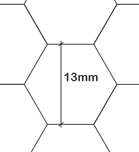 Sechseckgeflecht Sechseckdraht Maschendrahtzaun Kaninchendraht Kükendraht Hasendraht verzinkter Draht mit grüner Pulverbeschichtung 30 cm Hoch - 25 Meter lang - Maschenweite 13 mm