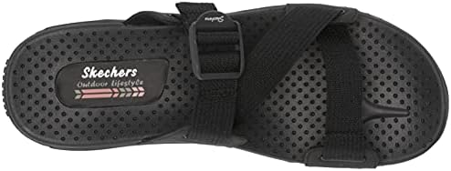 Skechers Women's Reggae-Quick Hello Sport Sandal, Black/Black, 6 | Image 4