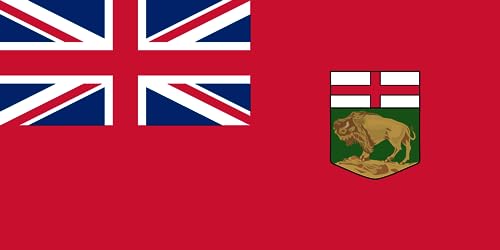 Drapeau XL Manitoba résistant grand format paysage de 2.16m² - 2