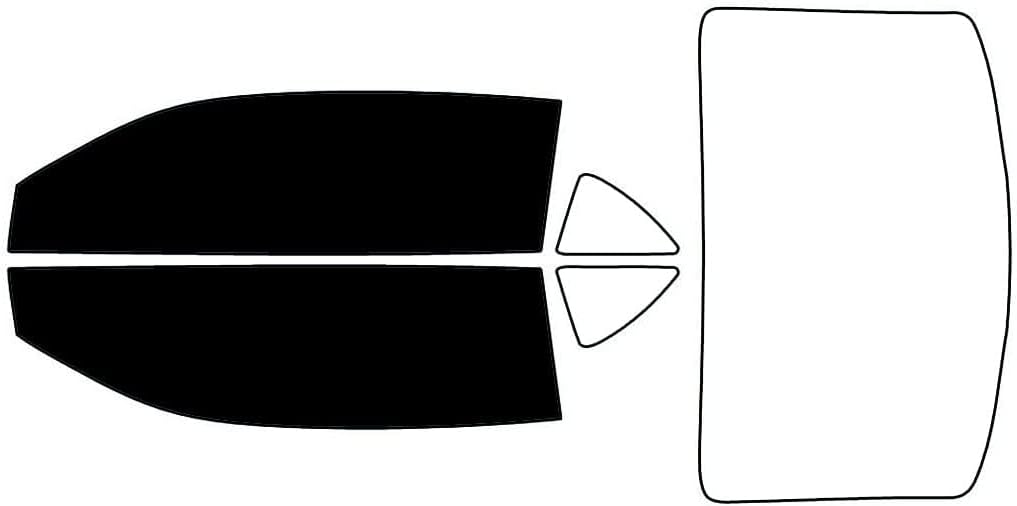 Rvinyl Window Tint Kit Compatible with Chevrolet Camaro 2010-2015 Coupe - Black 5% - Single Ply No Bubble Film - Do it Yourself Vehicle Front Precut Kit