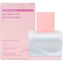 ESTHER FORMULA Biotin Strips 30 ct | Fast-Absorbing Oral Strips for Hair & Nails, Supports Fuller Hair, Stronger Nails & Healthy Hair Growth for Women, Biotin Supplement, Sugar-Free