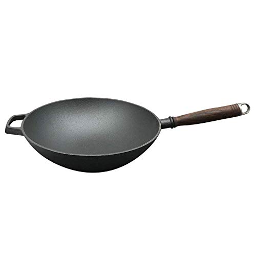 Wok Wok con tapa premium sartén de acero inoxidable miniatura 1
