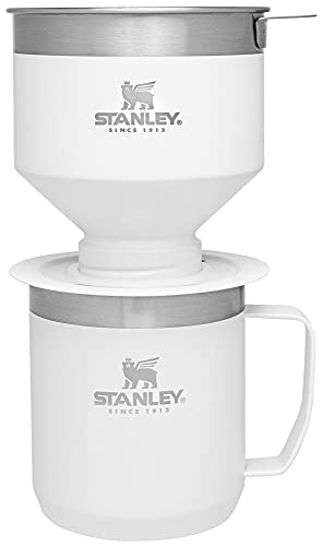 Image of STANLEY Perfect Brew Pour Over Set | 12 oz Camp Mug with Lid Included | Drip Coffee Maker with Reusable Filter | Insulated Stainless Steel | BPA-Free | Polar