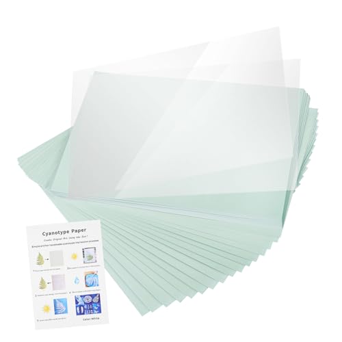 Papier cyanotype solaire HOODANCOS pour ateliers créatifs en famille et impressions végétales