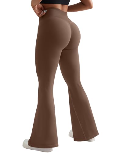 OMKAGI Butt Lifting Flare Leggings for Women Tummy...