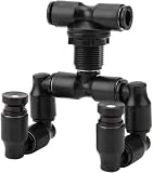 KSTE Brumisateur Aquarium, Reptiles brumisateur Mist Sprinkler Rainforest réservoir 360 Aquarium système réglable Connect 1/4 '' Tub