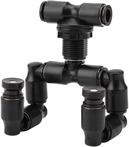 KSTE Brumisateur Aquarium, Reptiles brumisateur Mist Sprinkler Rainforest réservoir 360 Aquarium système réglable Connect 1/4 '' Tub