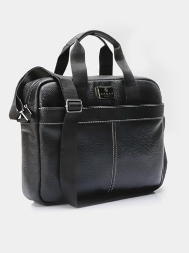 Image of Cross Mens Black Rozano Style Shoulder Side Laptop bag