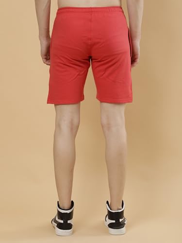 Image of POCKMAN Men's Regular Fit Black Cotton Terry Shorts- Perfect for Sports and Casual Wear.