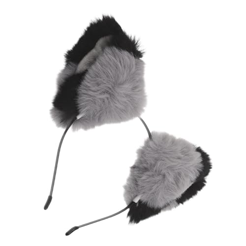 Bandeau oreilles de renard en peluche douce et flexible pour fête