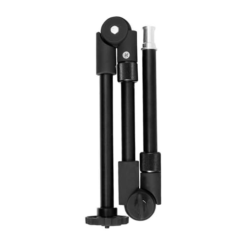 Pyltha 890 Magic Arm Braccio Articolato, Alluminio 3 Sezioni Regolabile con Vite 1/4 Pollice - Rotazione 360° - Supporto Universale per Fotocamere, Smartphone e Luci da Tavolo