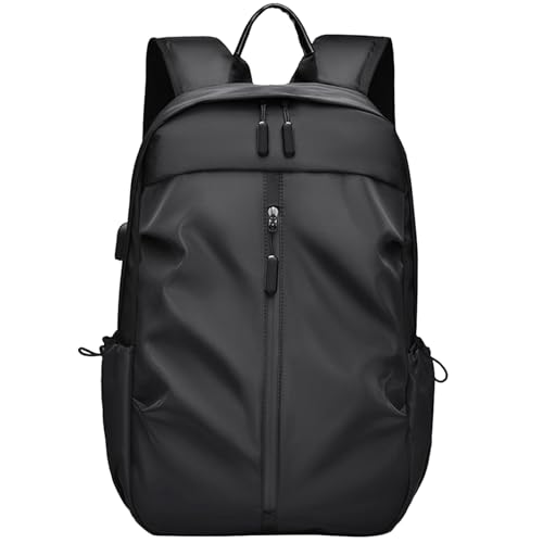 HotYou Mochila Morral Bolso Impermeable Multifuncional para Estudiante Adolescente Universidad Trabajo Oficina Hombre Mujer,Negro