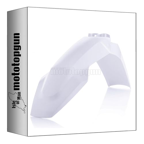 Garde-boue avant flexible blanc Acerbis pour réparer la carrosserie Husqvarna FC 250 Mototopgun