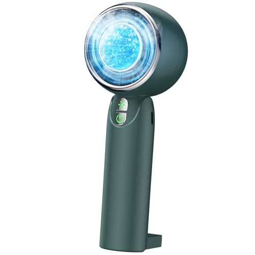 SSYFEI ハンディファン 手持ち扇風機 冷却プレート【0.2秒瞬時冷感・28000RPM超強力暴風】小型 卓上 携帯扇風機 最大20時間動作 風量5段階 ミニ 静音 Type-C対応 充電式 熱中症対策 暑さ対策 ギフト プレゼント グリーンの商品画像（Amazon）