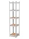 Humberg - Schwerlastregal - Metall - Keller - Garage - Lager - Werkstatteinrichtung - Werkzeugregal - mit 5 Böden aus MDF - Wandregal - Steckregal - Stehend - Hoch - 180x40x40 cm
