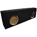 ASC Dual 10" Subwoofer Regular Standard Cab Truck Sealed Sub Box Black Speaker Enclosure