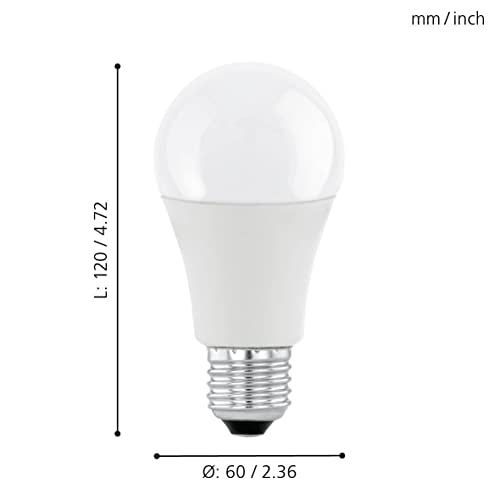 Eglo LED Light Bulb, E27 lamp, 11 watt (Equivalent to 75 watt), 1055 lumens, Neutral White, 4000 Kelvin, Spotlight A60 - Image 4
