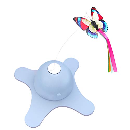 Brinquedo gato borboleta automático gato engraçado gato auto- hey elétrico resistente a mordidas (az