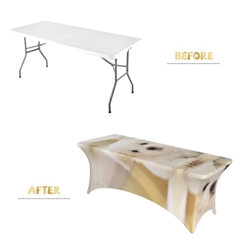 Nappe extensible élasthanne contre les taches pour table 1,8m - 5