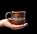 8.5 oz Modern Ceramic Tea Cup with handle - Clay Handmade Pottery Coffee Mug - Rustic Eco friendly Drinkware tasses - Handthrown tableware cups - Organic pottery for anniversary
