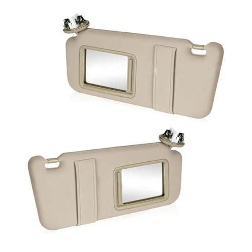 Pare-soleil éclairé double position gris beige pour Camry 2007 à 2011 référence 74320