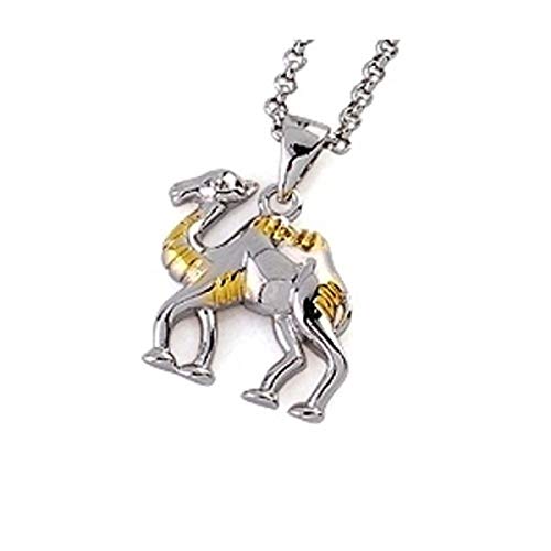Camel - Mixed Necklace - Silver - Jewelry 2-tone [50cm / 19.5inch]
