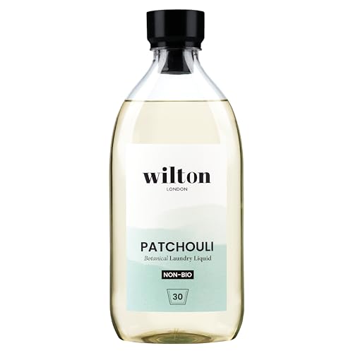 Wilton London Eco Friendly Patchouli Laundry Liquid 30 Washes - Non-Bio - Plant-based & Biodegradable Detergent - Packed with Essential Oils - Made in UK - 1 Litre