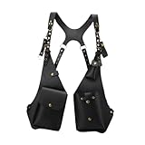 YIJU Bolsa tipo colete, estilo colete, para uso sob o braço, ideal para apresentações de palco e interpretação de personagens, Preto