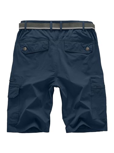 Image of Jessie Kidden Mens Cargo Shorts Expandable Waist Quick Dry Hiking Shorts