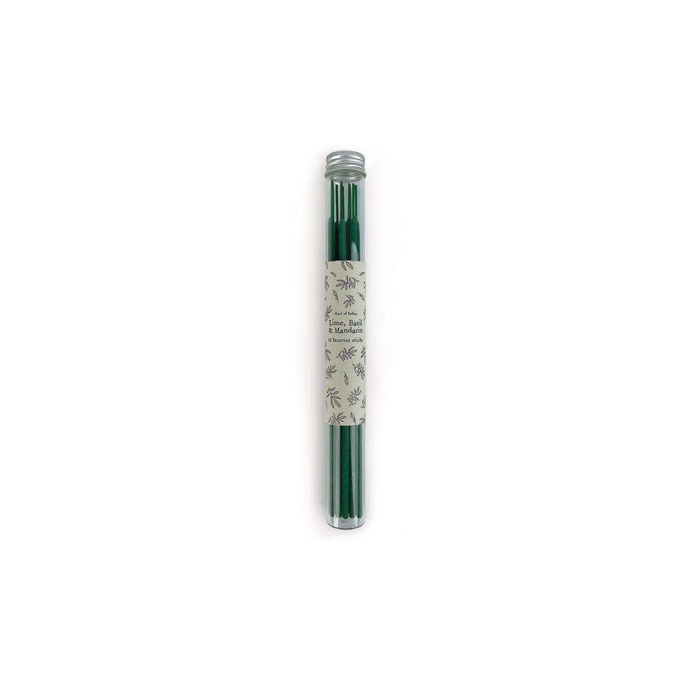 East of India Lime, Basil & Mandarin Incense Sticks Pack of 10