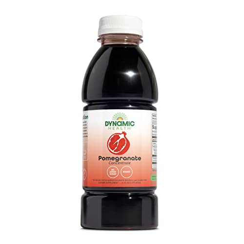 Dynamic Health Pomegranate Juice Concentrate No Additives or Preservatives Antioxidant 16oz, Black, 16 Fl Oz (Pack of 1)