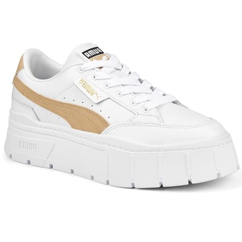 PUMA Womens Mayze Stack Perforated Platform Sneakers Shoes Casual - White2