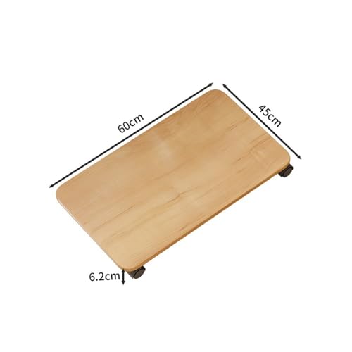 Soporte para CPU soporte móvil para torre PC con 4 ruedas giratorias para escritorio de juegos CPU Stand Natural miniatura 2